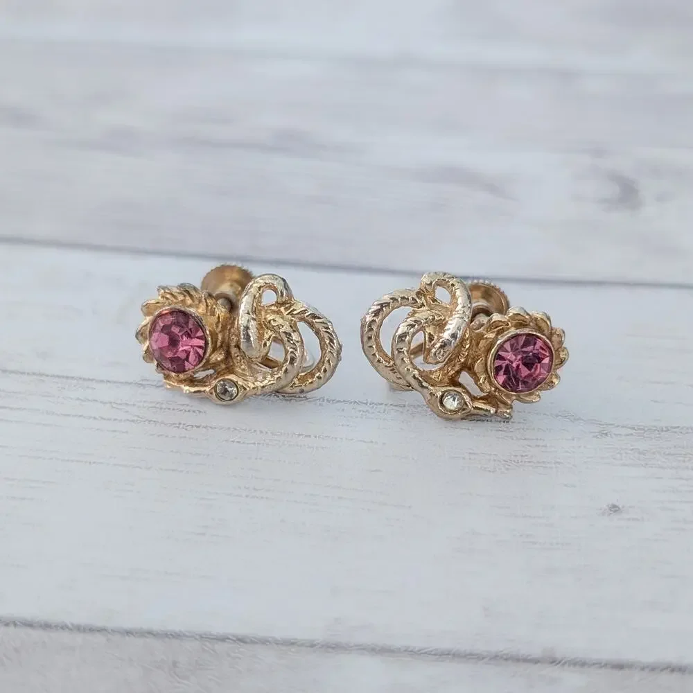 Vintage screw earrings